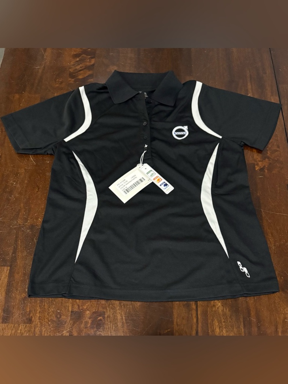 NWT Extreme Performance Volvo Branded Ladies Black Polo Shirt Women's Size M